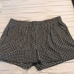 Black and White Dressy Shorts